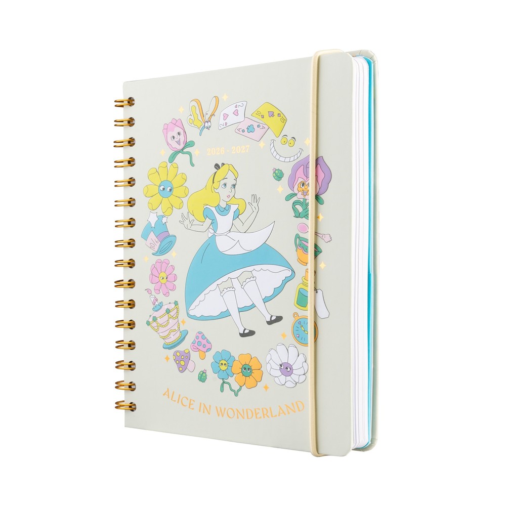 Grupo Erik Disney Alice In Wonderland - 2026/2027 Week To View A5 12 Months Academic School Diary - Multicolours